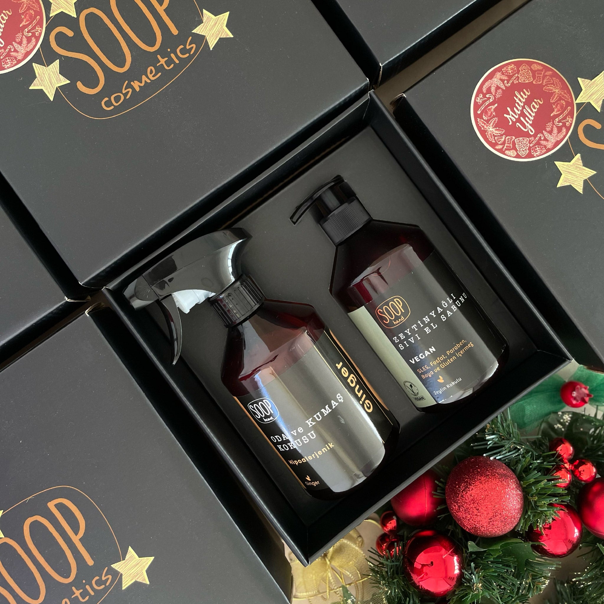 SOOP Cosmetics Doğal Zencefil Oda Kokusu ve Zeytinyağlı El Sabunu – 2’li Hediye Paketi