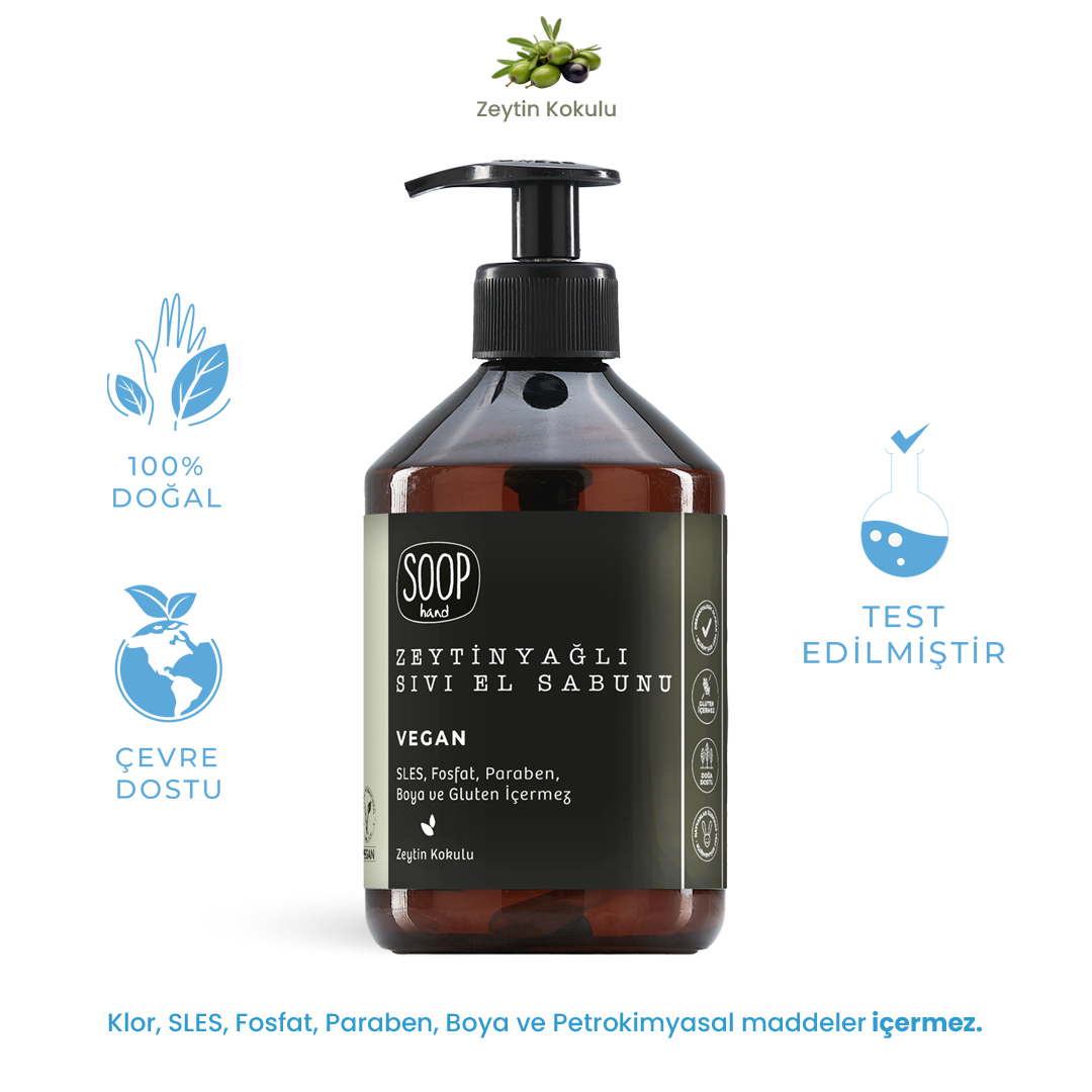 SOOP Hand Zeytinyağlı Sıvı El Sabunu