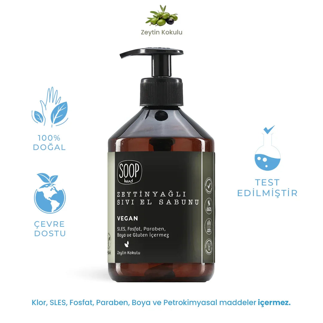 SOOP Hand Zeytinyağlı Sıvı El Sabunu - soopcomtr