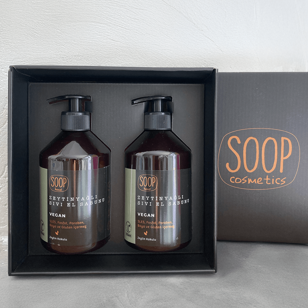 SOOP Cosmetics Zeytinyağlı Sıvı El Sabunu Hediye Paketi