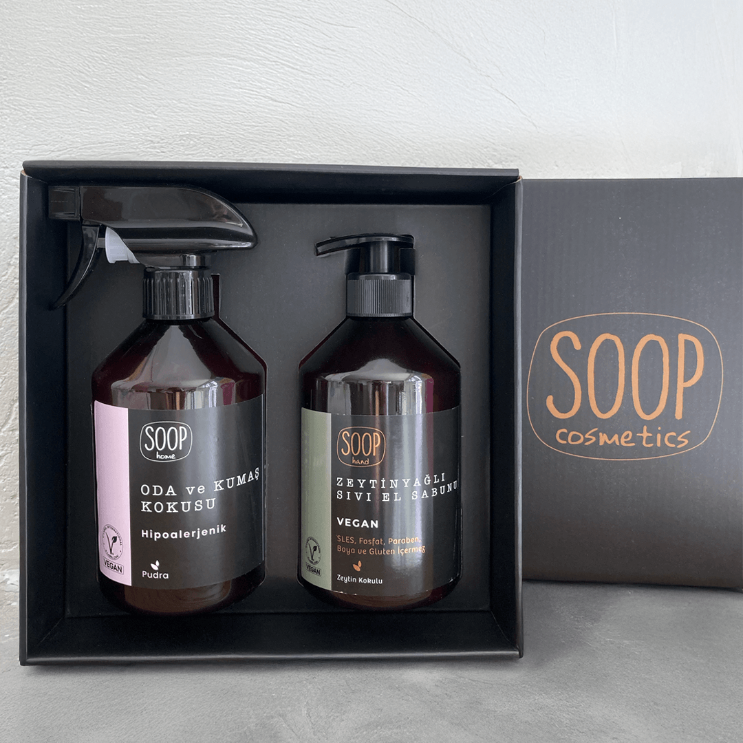SOOP Cosmetics Oda Kokusu ve Zeytinyağlı El Sabunu – 2’li Hediye Paketi