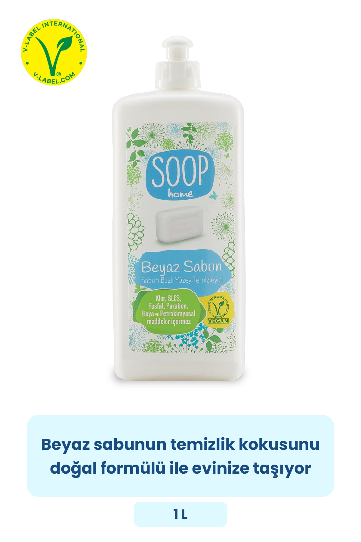 SOOP Home Beyaz Sabun Kokulu Yüzey Temizleyici 3'lü Paket