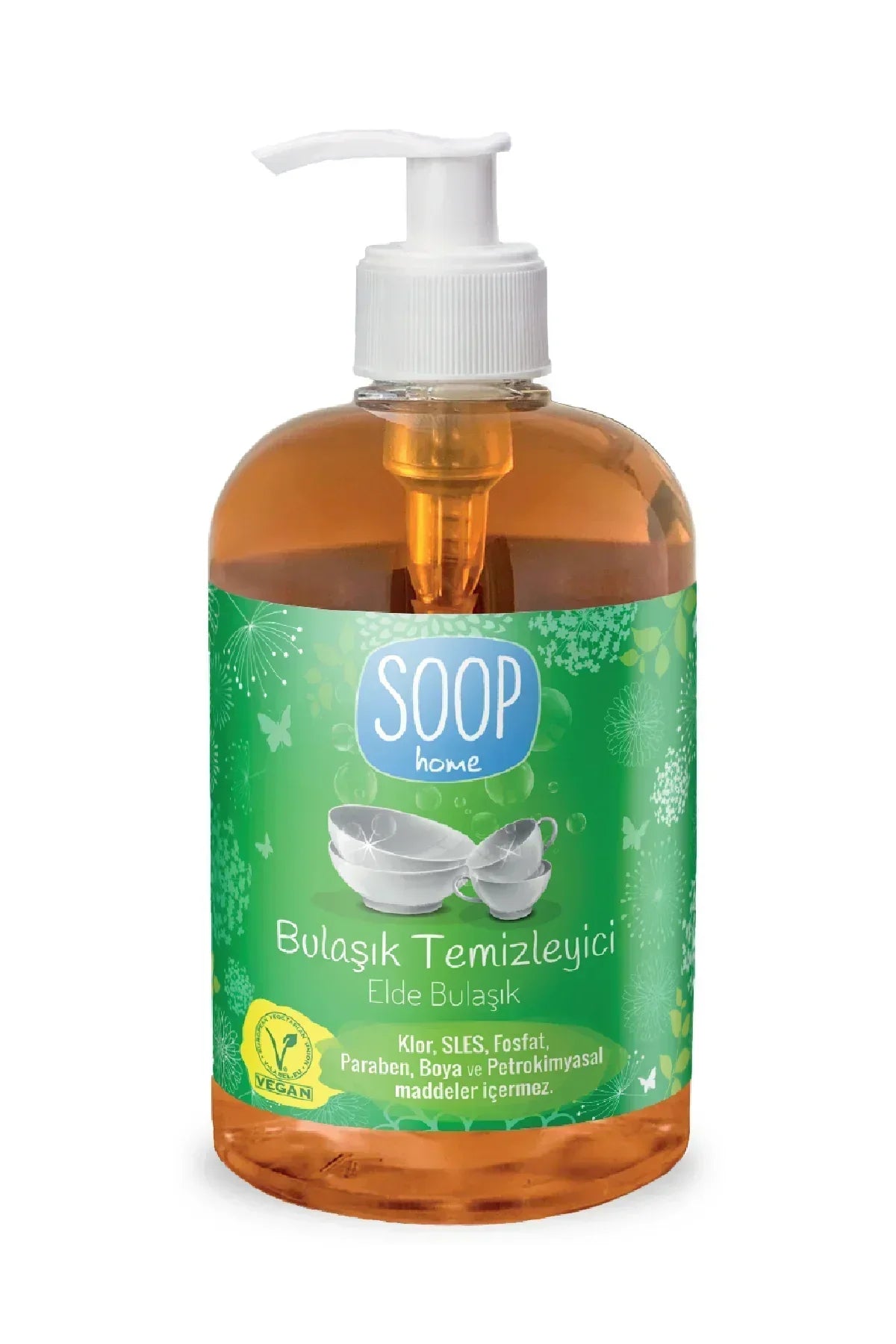 SOOP home bulaşık temizleyici el yıkama sıvı deterjan, vegan ve kimyasal içermeyen formül