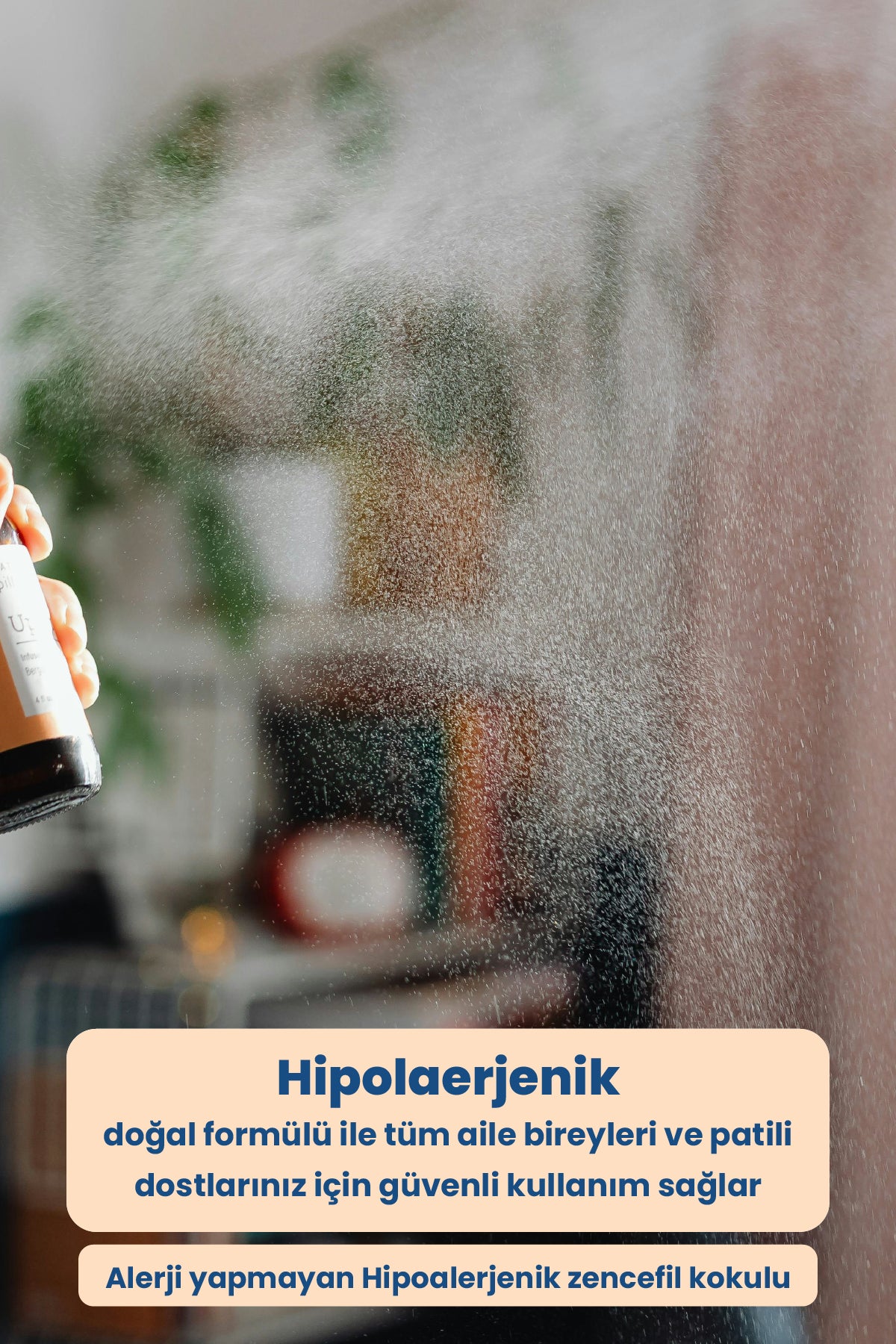 SOOP Home Zencefil ve Pudra Kokulu Doğal Oda ve Kumaş Spreyi – 2’li Hediye Seti