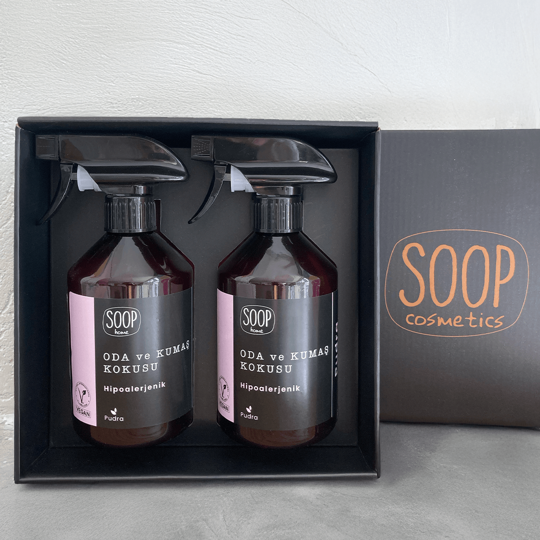 SOOP Home Pudra Kokulu Oda ve Kumaş Spreyi – 2’li Paket