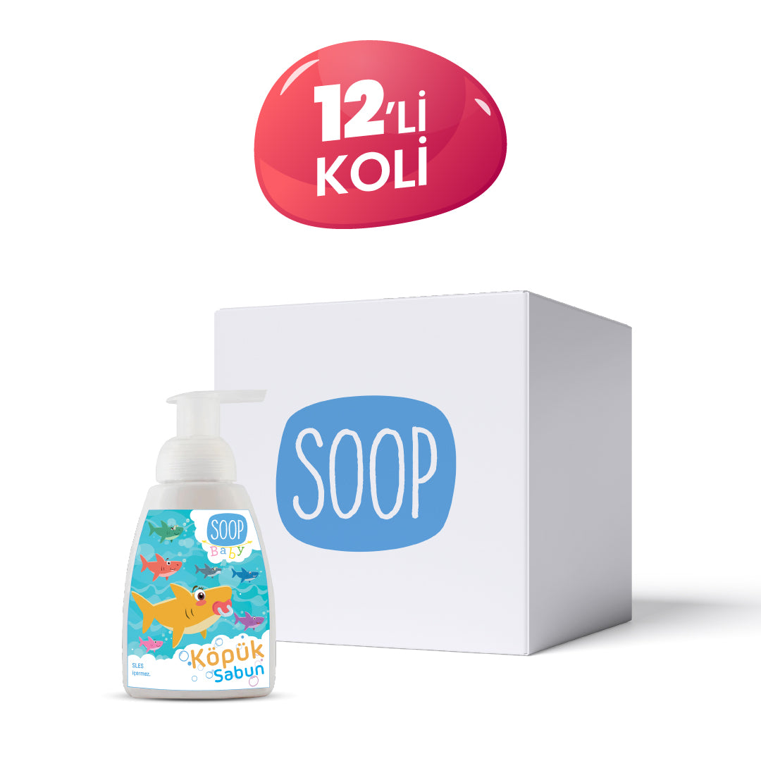 SOOP Baby Shark Doğal Köpük Sabun 12'li Paket