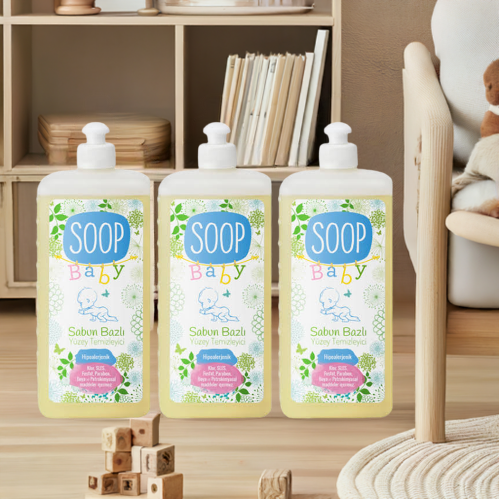 SOOP Baby Sabun Bazlı Yüzey Temizleyici 3'lü Paket - soopcomtr