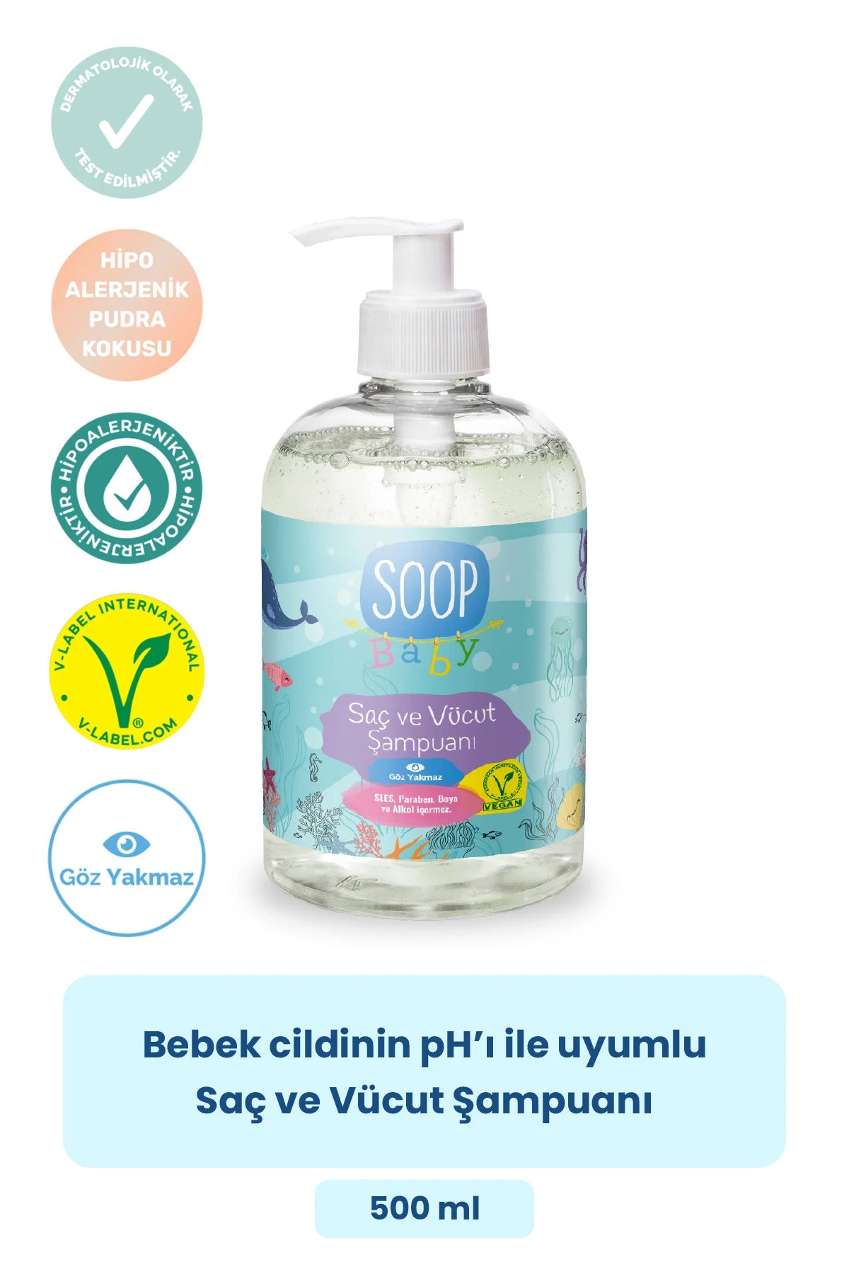 SOOP Baby Bebek Saç ve Vücut Şampuanı 2'li Paket