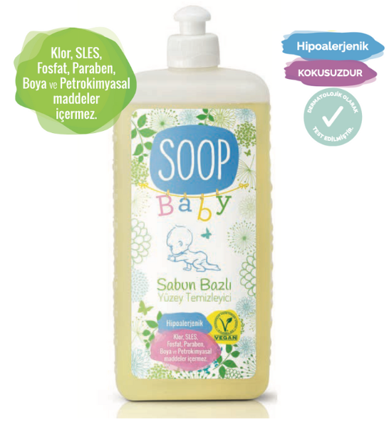 SOOP Baby Sabun Bazlı Sıvı Yüzey Temizleyici - soopcomtr