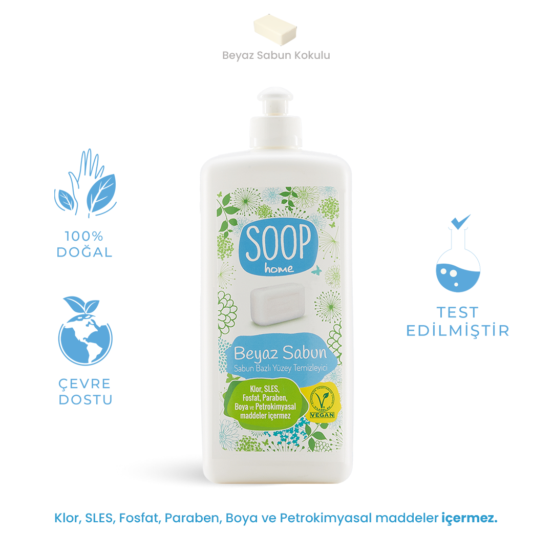 SOOP Home Beyaz Sabun Bazlı Yüzey Temizleyici
