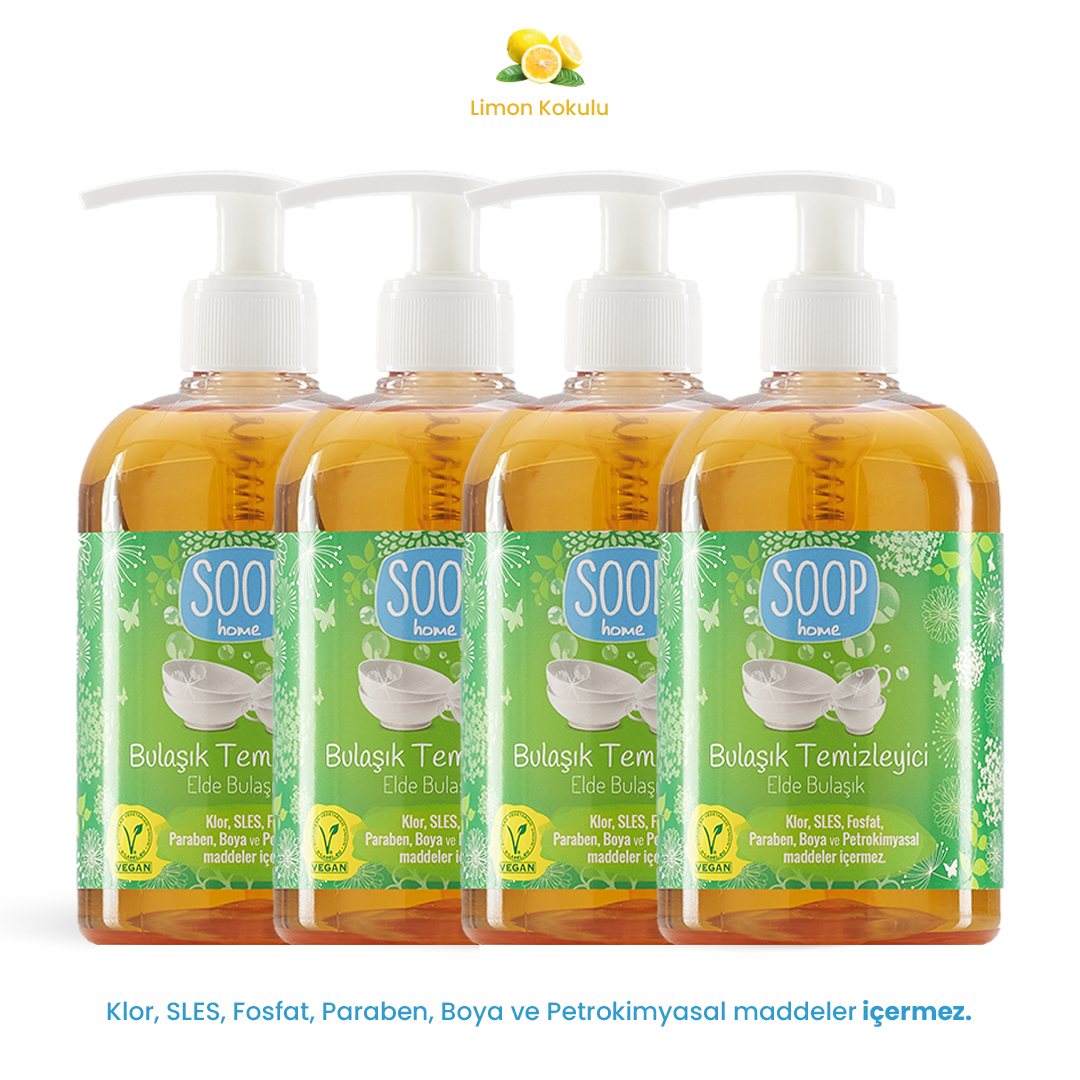 SOOP Home Elde Bulaşık Temizleyici 4'lü Paket